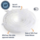 Stretch \u0026 Fit - Silicone Stretch Lids (6-Pack)